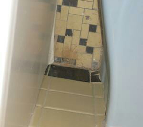 Aiy Properties - Lakewood, OH. Moldy dirty shower before I moved in