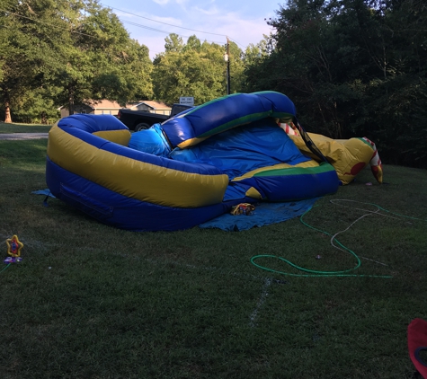 Now It's A Party! - Matthews, NC. How much air the bounce house held.