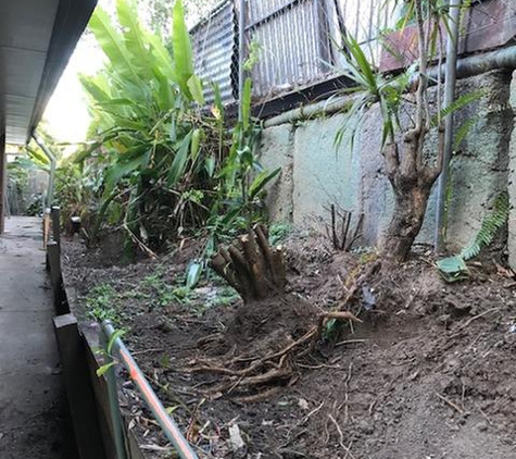 Mister Landscaper - Cleveland, QLD. sad old retaining wall