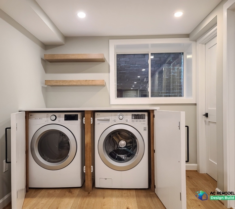 AC Remodeling Inc.. Custom hidden laundry basement remodeling - Palisades, DC