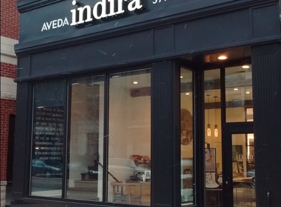 Indira Salon & Spa - Chicago, IL. Front Entrance at Indira Salon and Spa, Chicago's premier Aveda Salons with locations in Southport, Park Ridge and Old Town.