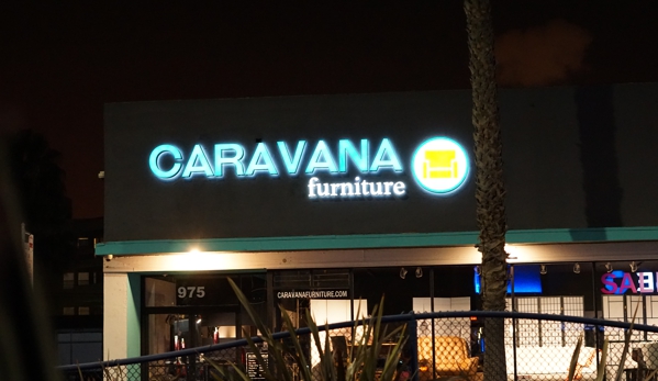 Caravana Furniture - Long Beach, CA. Caravana Furniture at night