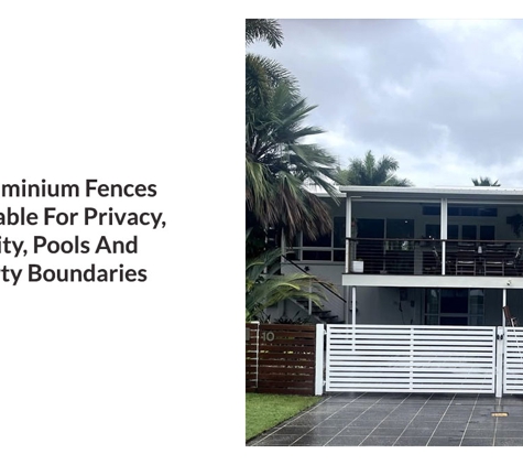 Townsville Aluminium Fabrications - Currajong, QLD. Our Aluminium Fences Are Suitable For Privacy, Security, Pools And Property Boundaries
