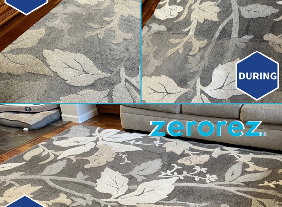 Zerorez New Mexico - Albuquerque, NM. Area Rug Cleaning Before, During & After!