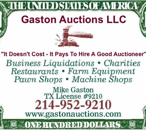 Gaston Auctions LLC - Rockwall, TX