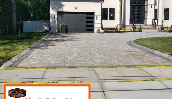 Cooper and Sons Paving - Parlin, NJ. Woodbridge New Jersey paver driveway Belgian block border Cooper and Sons Paving Company