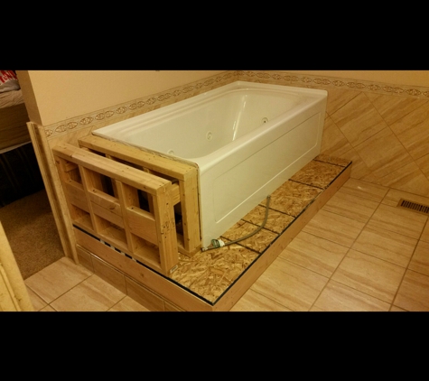 Affordapro services - Orem, UT. Removed old cast iron tub and installed new fiber glass bathtub