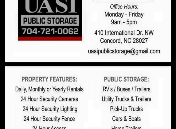 Uasi Public Storage - Concord, NC