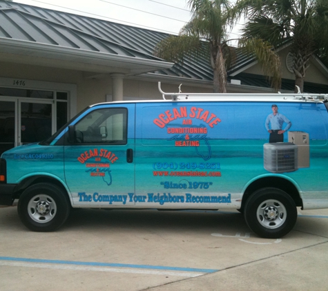 Ocean State Heating And Air Conditioning - Neptune Beach, FL. We keep our service vans clean & well stocked to better serve our customers