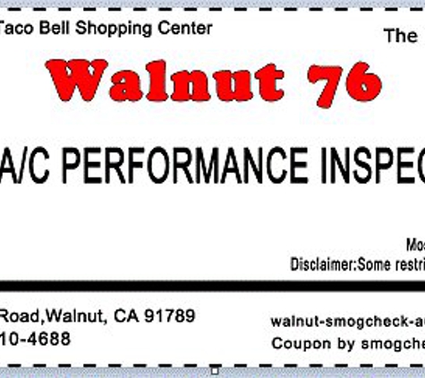 Walnut 76 Smog Check - Walnut, CA