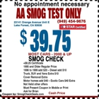 AA Smog Test Only