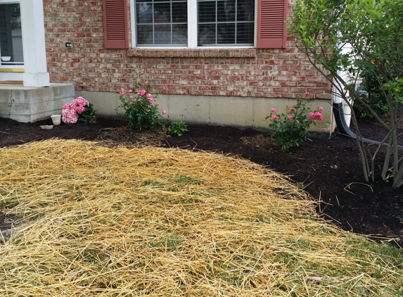 E.T Lawn Care - Loveland, OH. not finished with mulching and plants