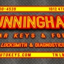 Cunningham Car Keys and Fobs