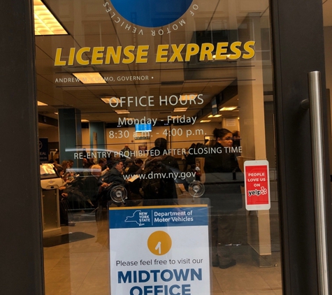 New York County NY DMV License Express - New York, NY