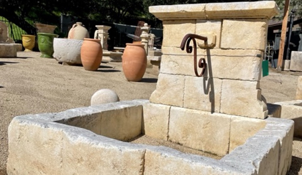 Charme D'antan - Agoura Hills, CA. Limestone Garden Fountain from Provence