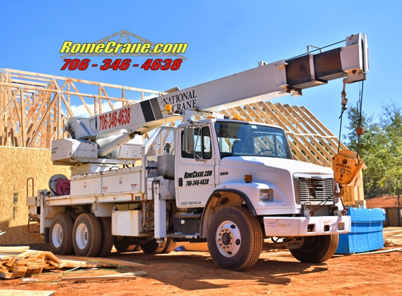 Boom Truck Rental - Kingston, GA. RomeCrane.com