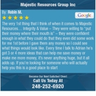 Majestic Resources Group Inc