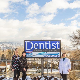 John Day Smiles: Virginia L. McMillan, DDS - John Day, OR. Outdoors signboard at John Day dentist John Day Smiles Virginia L. McMillan, DDS