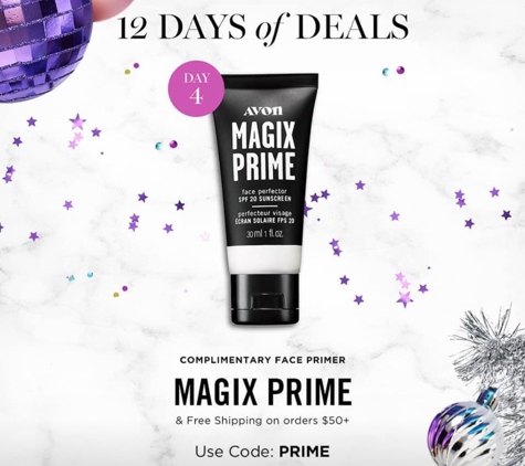Shelleys Avon Murrieta and Temecula - Murrieta, CA. Today Only! Get a FREE Magix Prime face protector with spf20 and FREE SHIPPING when you spend $50.00 or more on your online order!