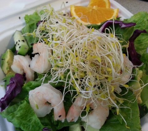 Kim's Corner cafe - Jackson, WY. Rice bowl with shrimp