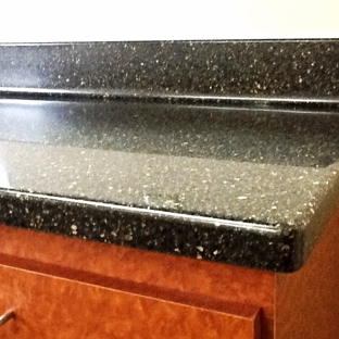 Creative Countertops - Goleta, CA. Solid Surface Countertop with a 4 Inch Cove Back Splash and a High Gloss Finish