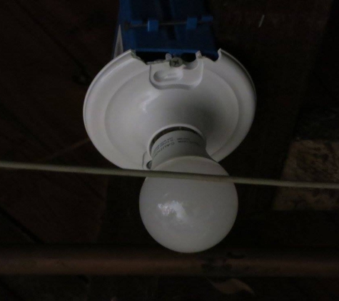 D & D Electric Enterprises Inc. Owner installed 2 broken fixtures in elderly disabled woman's basement.