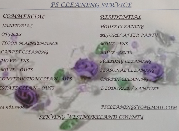 PS CLEANING Service - Mount Pleasant, PA