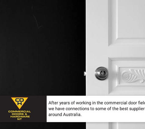 Commercial Doors & Hardware NT - Berrimah, NT. After years of working in the commercial door field, we have connections to some of the best suppliers around Australia.