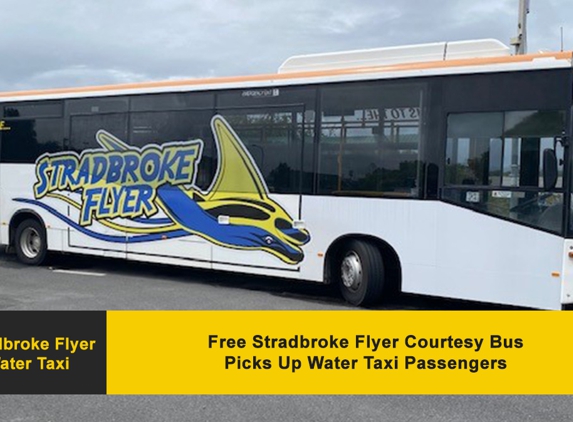 Stradbroke Flyer - Cleveland, QLD. Free Stradbroke Flyer Courtesy Bus Picks Up Water Taxi Passengers