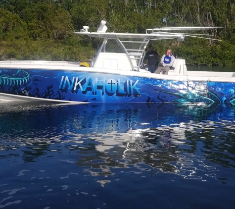 Fantasea Media - Miami, FL. Custom Marine Boat Wraps by Fantasea Media