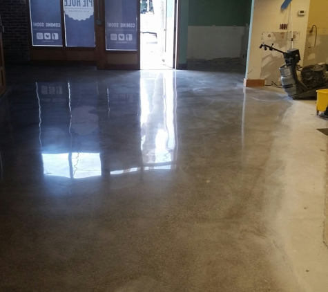 natural polishing concrete - placentia, CA. The pie hole Orange 