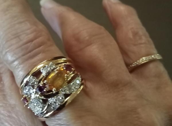 Desma Designs Fine Jewellery - Croydon, VIC. My new ring made from old ones I had