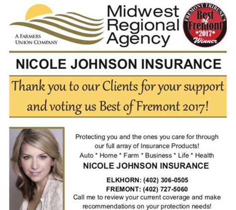Nicole Johnson Insurance: Midwest Regional Agency - Fremont, NE