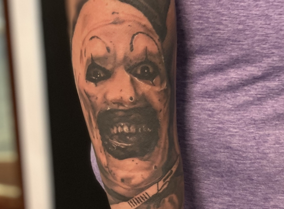 Kings and Myths Tattoo - Latrobe, PA. Terrifier art the clown