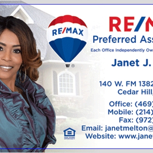 Janet “JB” Melton Real Estate powered by RE/MAX Preferred Associates - Cedar Hill, TX