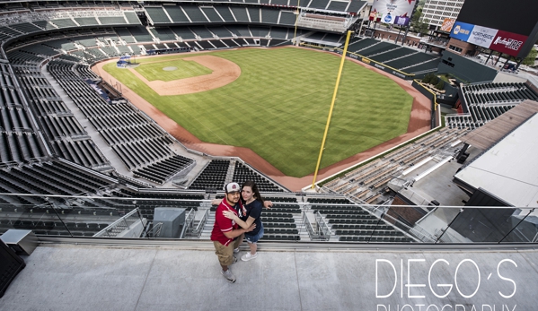 Diego's Photography - Atlanta, GA. Engagement photography at Sun-trust Park The new Brave stadium