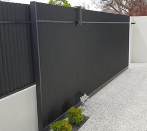 Marchants Industries - Bibra Lake, WA. Sliding Gate and Fence Panel Angled