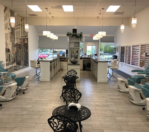 Platinum Nail Lounge - Santa Rosa, CA. View from the back of the salon facing out