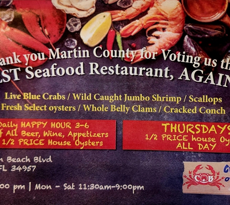 Crabby's Oyster Bar - Jensen Beach, FL