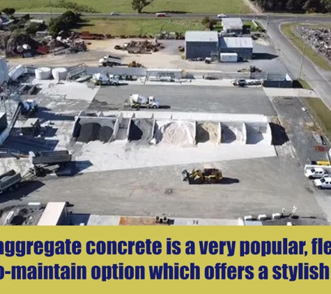 Bramichs Concrete - Wynyard, TAS. Exposed aggregate concrete is a very popular, flexible and easy-to-maintain option which offers a stylish finish.