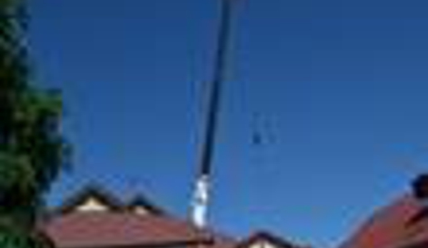 AGL & Son Crane Hire - Morgan, SA. Craning Pool Into Backyard