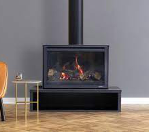 Complete; Gas Care. Free standing gas fireplace