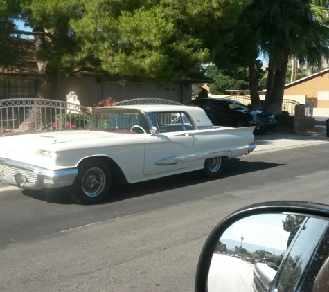 Count's Kustoms - Las Vegas, NV. Tbird seen on way to get grandson.  Nellis & St Louis area. Grew up in junk yard in Texas.