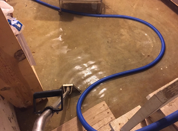 A-Steam Carpet Care & Restoration - Lubbock, TX. Water damage to basement in Lubbock, TX