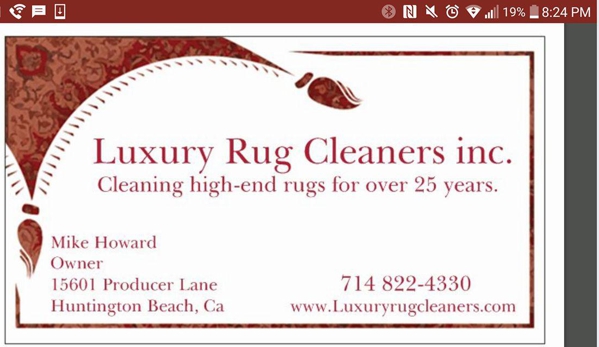 Luxury Rug Cleaners INC. - Huntington Beach, CA