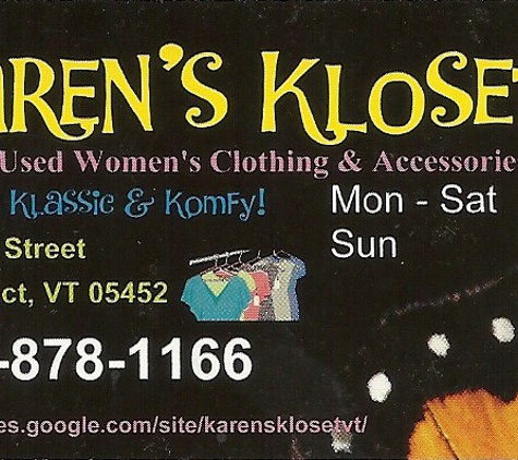 Karen's Kloset - Essex Junction, VT