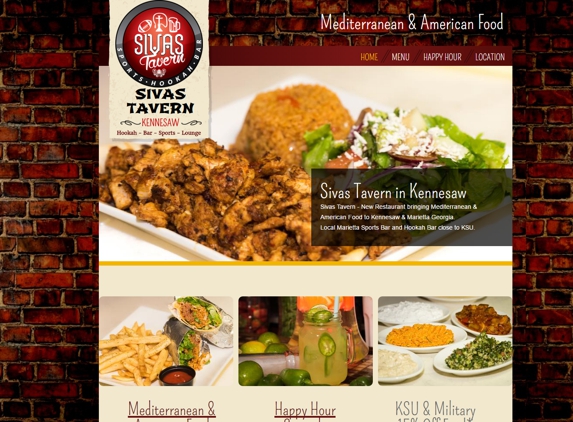 Atlanta Marketing & Advertising - Marietta, GA. Sivas Tavern Website