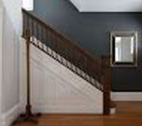 classia home improvement services - south portland, ME. Our accent wall Anthony painted within our hallway.