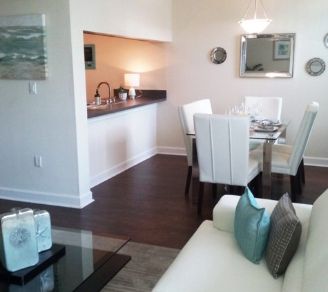 Jacaranda Village Apts - Plantation, FL. Living Room and Dining Area