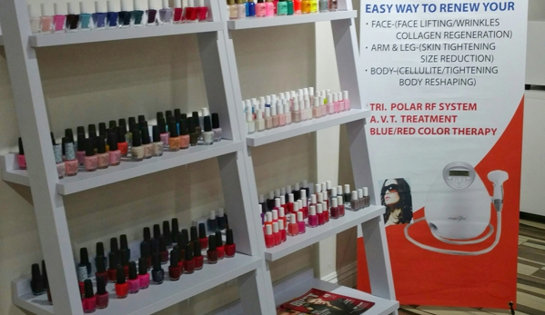 Bleu Nails & Spa Inc - West Hollywood, CA. Bleu Nail Spa has so many colors...Essie, OPI and other great brands. Magic Pot is a new anti-aging skin treatment.